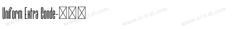 Uniform Extra Conde字体转换